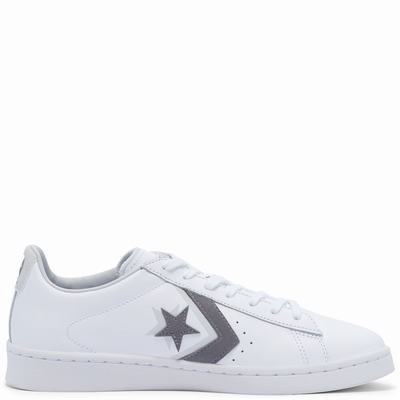 Converse Pro Leather Double Logo - Miesten Tennarit - Valkoinen